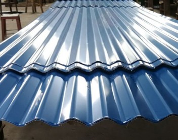 Corrugated galvanized steel plate
