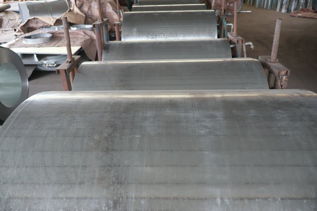 Corrugated galvanized steel plate